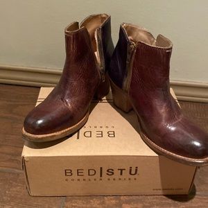 Bed Stu short booties. Size 8